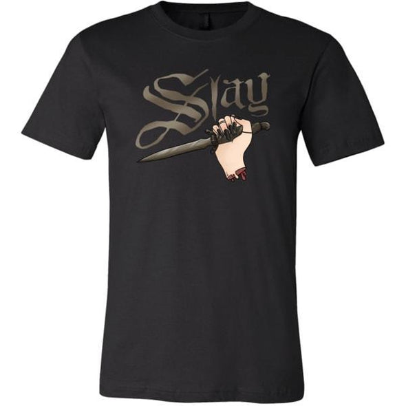 teelaunch T-shirt Canvas Mens Shirt / Black / S Slay Unisex T-Shirt