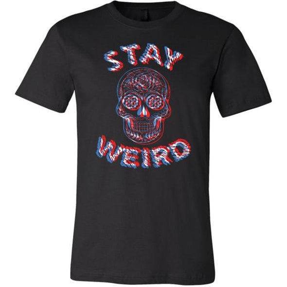 teelaunch T-shirt Canvas Mens Shirt / Black / S Stay Weird Unisex T-Shirt