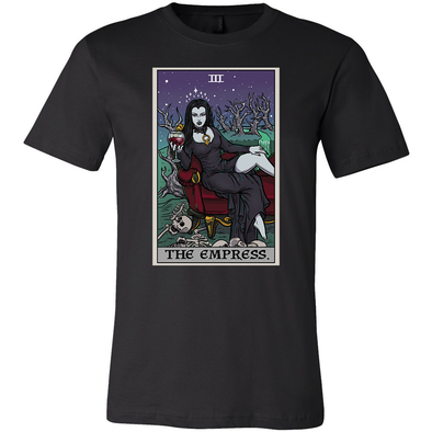 teelaunch T-shirt Canvas Mens Shirt / Black / S The Empress Tarot Card - Ghoulish Edition Unisex T-Shirt