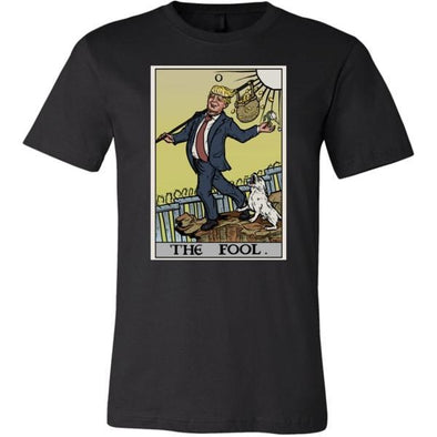 teelaunch T-shirt Canvas Mens Shirt / Black / S The Fool Tarot Card - Donald Trump Unisex T-Shirt