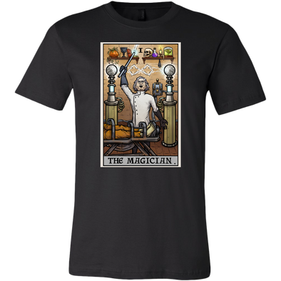 teelaunch T-shirt Canvas Mens Shirt / Black / S The Magician Tarot Card - Ghoulish Edition Unisex T-Shirt