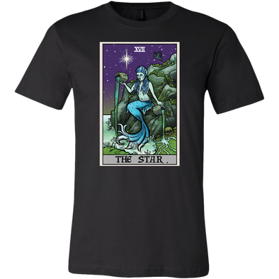 teelaunch T-shirt Canvas Mens Shirt / Black / S The Star Tarot Card - Ghoulish Edition Unisex T-Shirt