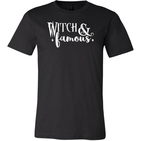teelaunch T-shirt Canvas Mens Shirt / Black / S Witch and Famous Unisex T-Shirt
