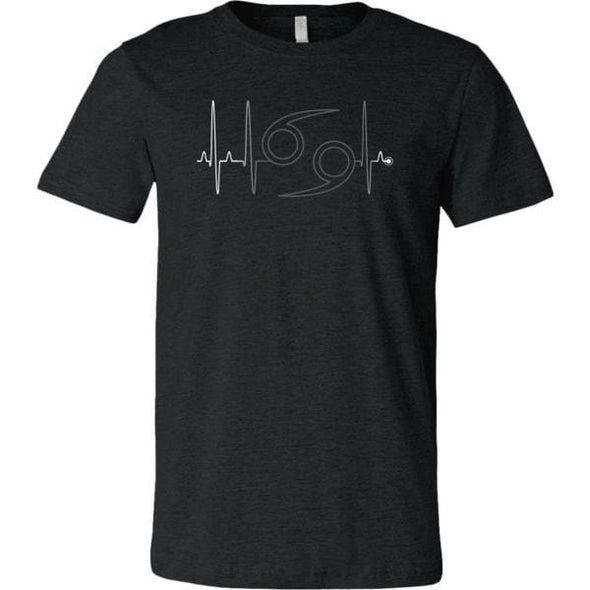 teelaunch T-shirt Canvas Mens Shirt / Dark Heather Grey / S Cancer - Zodiac Arrest Unisex T-Shirt