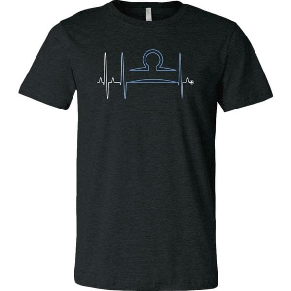 teelaunch T-shirt Canvas Mens Shirt / Dark Heather Grey / S Libra - Zodiac Arrest Unisex T-Shirt