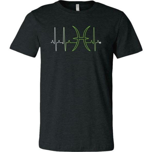 teelaunch T-shirt Canvas Mens Shirt / Dark Heather Grey / S Pisces - Zodiac Arrest Unisex T-Shirt