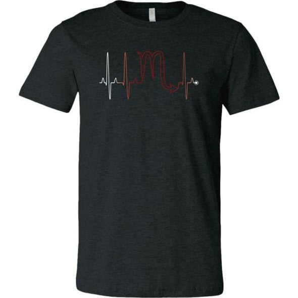 teelaunch T-shirt Canvas Mens Shirt / Dark Heather Grey / S Scorpio - Zodiac Arrest Unisex T-Shirt