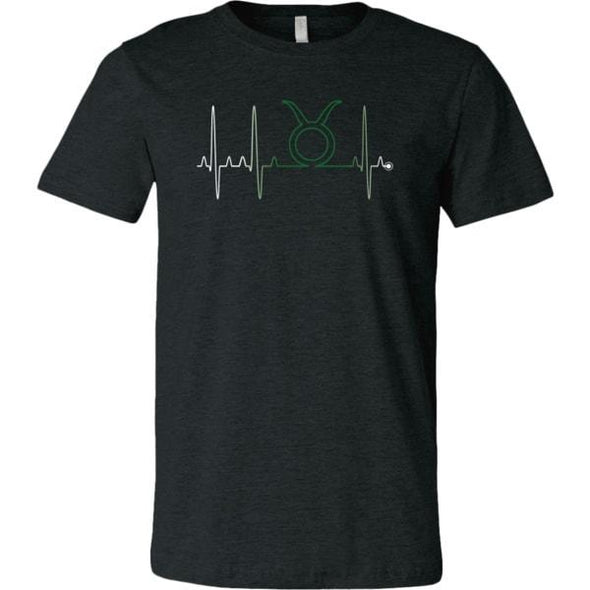 teelaunch T-shirt Canvas Mens Shirt / Dark Heather Grey / S Taurus - Zodiac Arrest Unisex T-Shirt