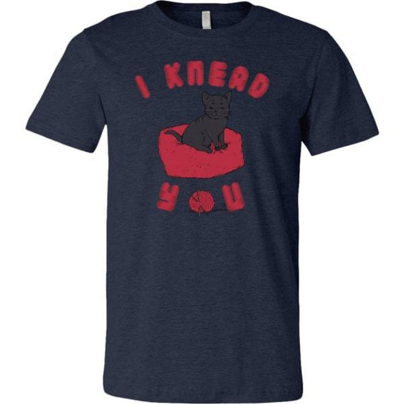 teelaunch T-shirt Canvas Mens Shirt / Heather Navy / S I Knead You Unisex T-Shirt