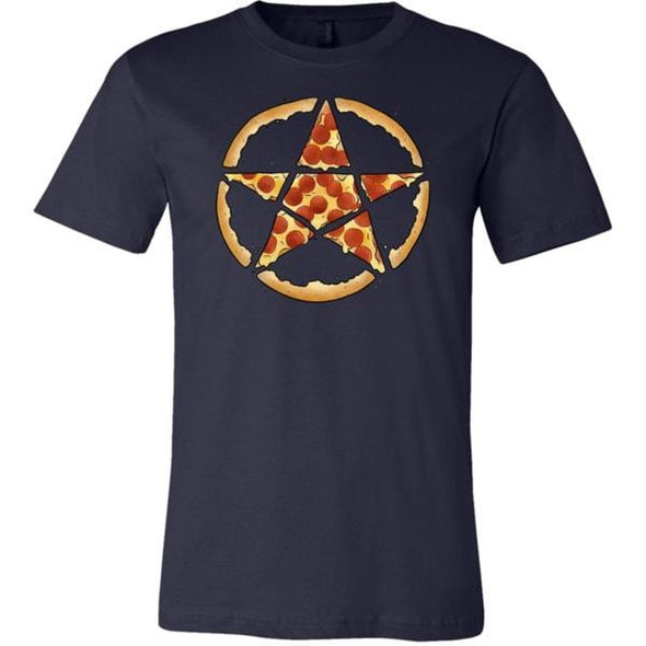 teelaunch T-shirt Canvas Mens Shirt / Navy / S Pizzagram Unisex T-Shirt