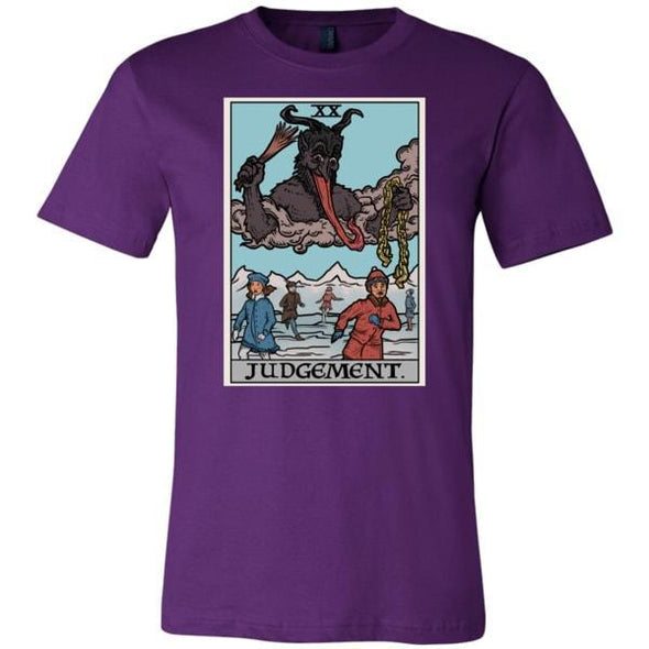 teelaunch T-shirt Canvas Mens Shirt / Team Purple / S Judgement By Krampus Unisex T-Shirt