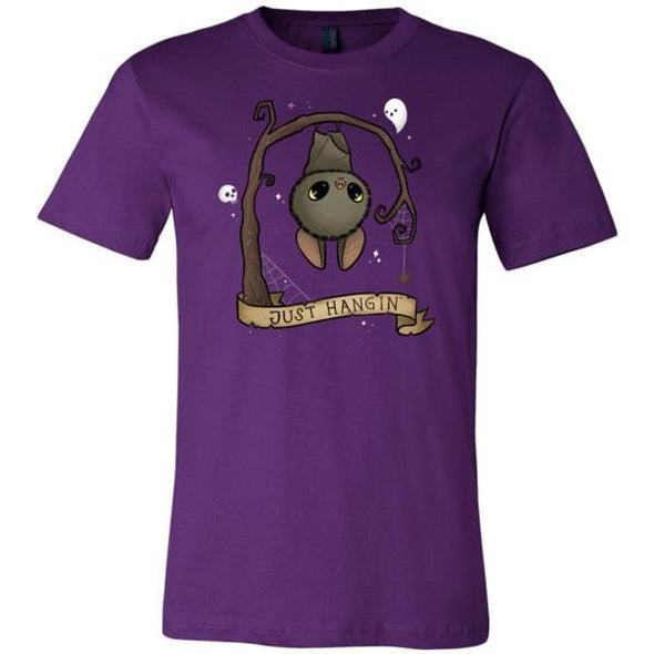 teelaunch T-shirt Canvas Mens Shirt / Team Purple / S Just Hangin' Unisex T-Shirt