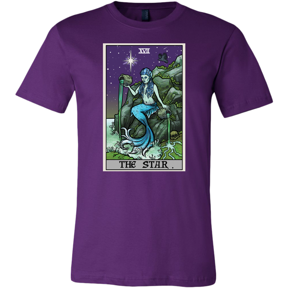 teelaunch T-shirt Canvas Mens Shirt / Team Purple / S The Star Tarot Card - Ghoulish Edition Unisex T-Shirt