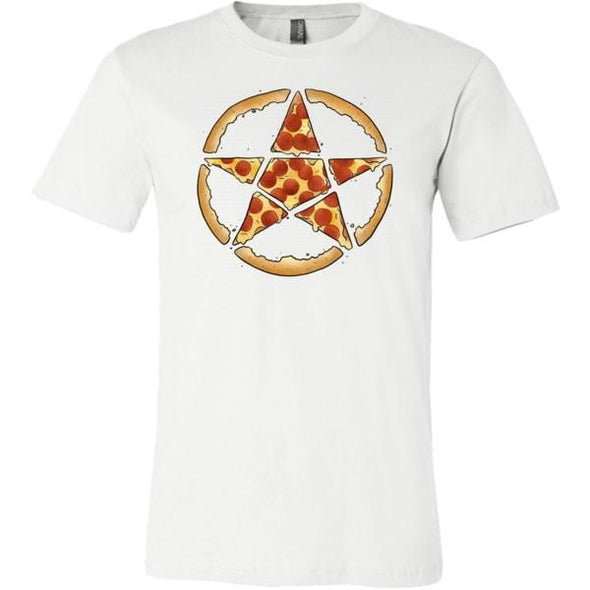 teelaunch T-shirt Canvas Mens Shirt / White / S Pizzagram Unisex T-Shirt