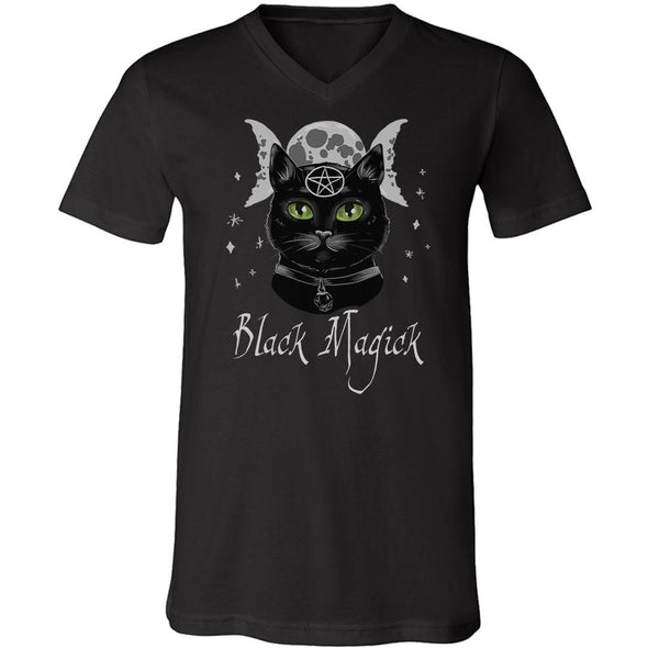teelaunch T-shirt Canvas Mens V-Neck / Black / S Black Magick Relaxed-Fit Unisex V-Neck