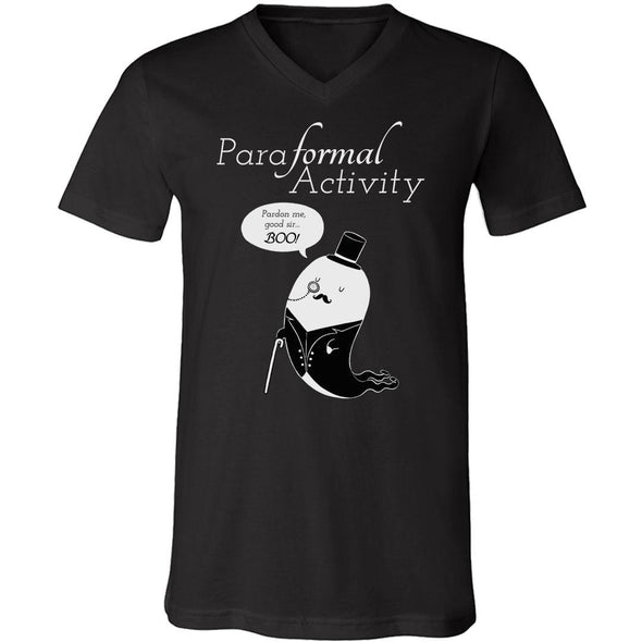 teelaunch T-shirt Canvas Mens V-Neck / Black / S Paraformal Activity Unisex V-Neck