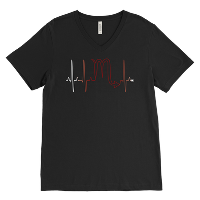 teelaunch T-shirt Canvas Mens V-Neck / Black / S Scorpio - Zodiac Arrest Unisex V-Neck