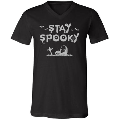 teelaunch T-shirt Canvas Mens V-Neck / Black / S Stay Spooky Unisex V-Neck