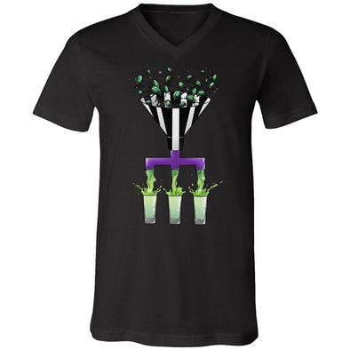 teelaunch T-shirt Canvas Mens V-Neck / Black / S The Beetle Juicer Unisex V-Neck