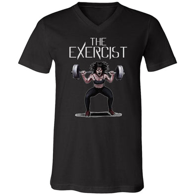 teelaunch T-shirt Canvas Mens V-Neck / Black / S The Exercist Unisex V-Neck