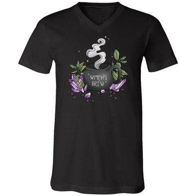 teelaunch T-shirt Canvas Mens V-Neck / Black / S Witch's Brew Unisex V-Neck