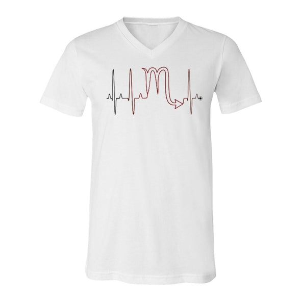 teelaunch T-shirt Canvas Mens V-Neck / White / S Scorpio - Zodiac Arrest Unisex V-Neck