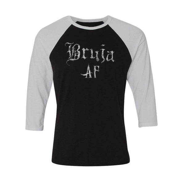 teelaunch T-shirt Canvas Unisex 3/4 Raglan / Black/White / S Bruja AF Unisex Raglan