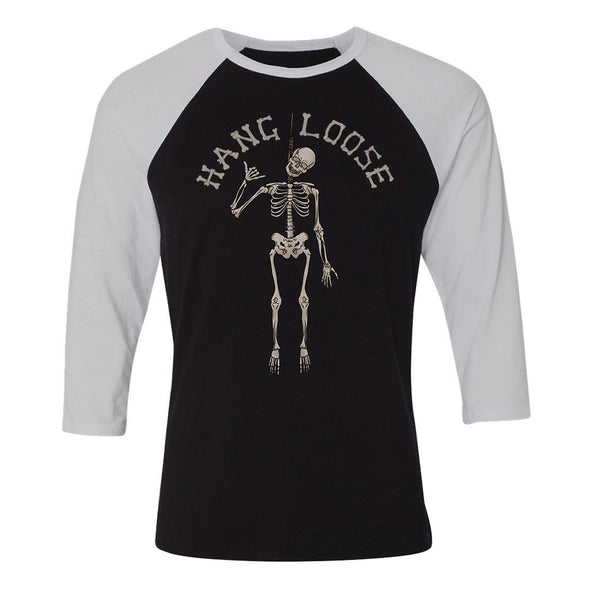 teelaunch T-shirt Canvas Unisex 3/4 Raglan / Black/White / S Hang Loose Unisex Raglan