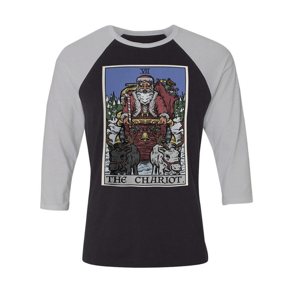 teelaunch T-shirt Canvas Unisex 3/4 Raglan / Black/White / S The Chariot - Christmas Edition Raglan