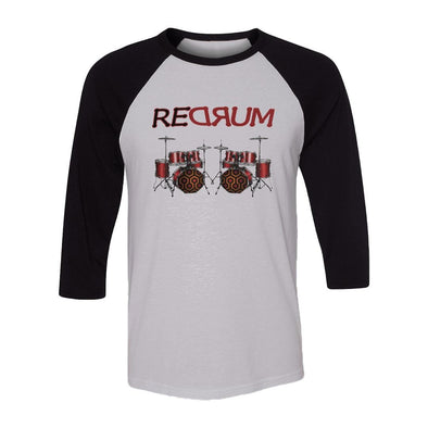 teelaunch T-shirt Canvas Unisex 3/4 Raglan / White/Black / S REDRUM Raglan