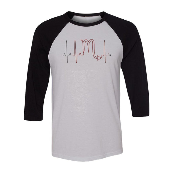 teelaunch T-shirt Canvas Unisex 3/4 Raglan / White/Black / S Scorpio - Zodiac Arrest Unisex Raglan