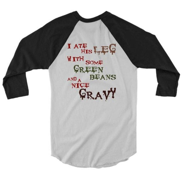 teelaunch T-shirt Canvas Unisex 3/4 Raglan / White/Black / S Thanksgrieving Raglan