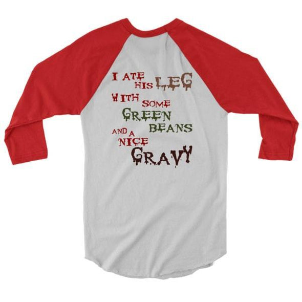teelaunch T-shirt Canvas Unisex 3/4 Raglan / White/Black / S Thanksgrieving Raglan