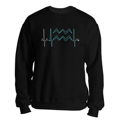 teelaunch T-shirt Crewneck Sweatshirt / Black / S Aquarius - Zodiac Arrest Unisex Sweatshirt