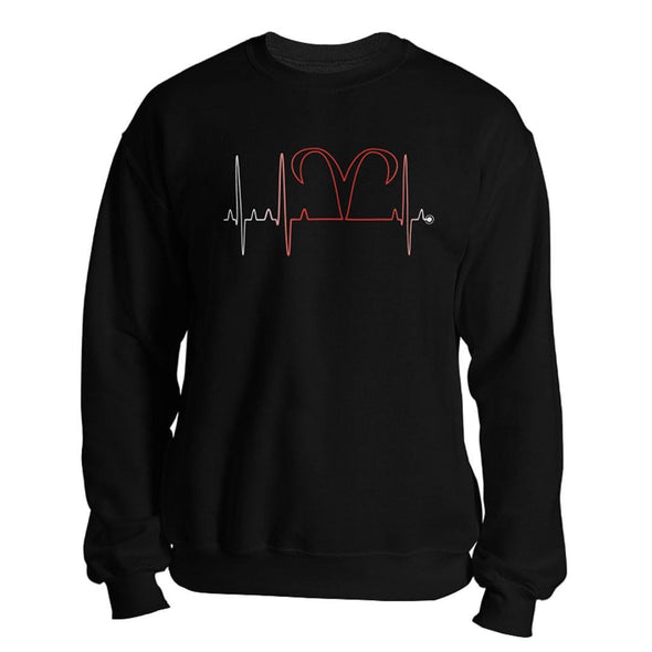 teelaunch T-shirt Crewneck Sweatshirt / Black / S Aries - Zodiac Arrest Unisex Sweatshirt