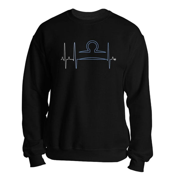 teelaunch T-shirt Crewneck Sweatshirt / Black / S Libra - Zodiac Arrest Unisex Sweatshirt