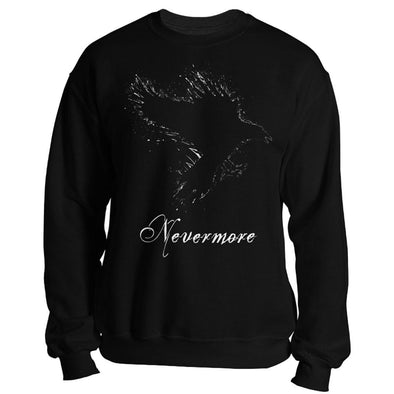 teelaunch T-shirt Crewneck Sweatshirt / Black / S Nevermore Unisex Sweatshirt