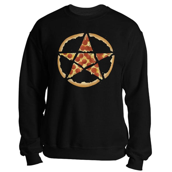 teelaunch T-shirt Crewneck Sweatshirt / Black / S Pizzagram Unisex Sweatshirt