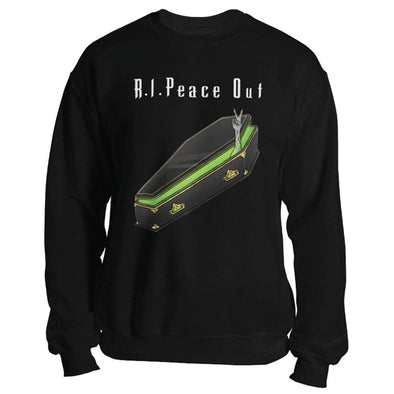 teelaunch T-shirt Crewneck Sweatshirt / Black / S R.I.Peace Out Unisex Sweatshirt