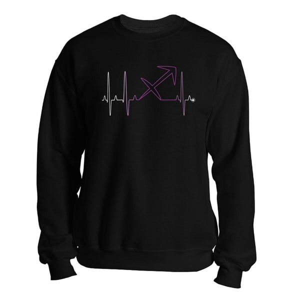 teelaunch T-shirt Crewneck Sweatshirt / Black / S Sagittarius - Zodiac Arrest Unisex Sweatshirt