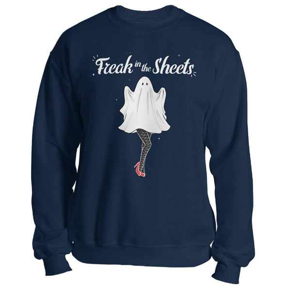 teelaunch T-shirt Crewneck Sweatshirt / Navy / S Freak in the Sheets Unisex Sweatshirt