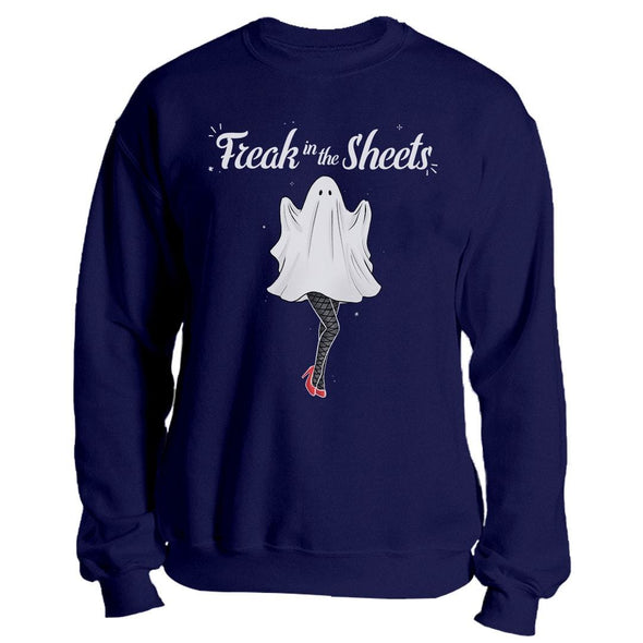 teelaunch T-shirt Crewneck Sweatshirt / Purple / S Freak in the Sheets Unisex Sweatshirt