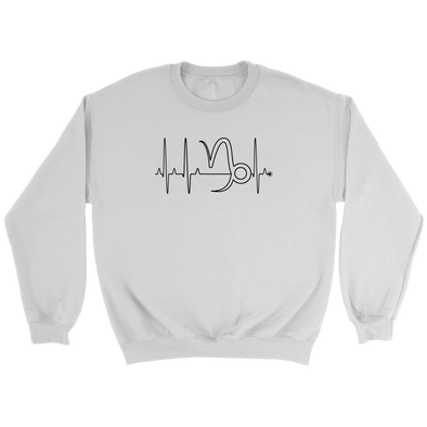 teelaunch T-shirt Crewneck Sweatshirt / White / S Capricorn - Zodiac Arrest Unisex Sweatshirt