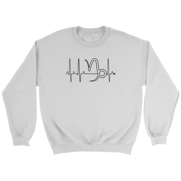 teelaunch T-shirt Crewneck Sweatshirt / White / S Capricorn - Zodiac Arrest Unisex Sweatshirt
