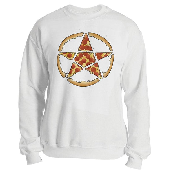 teelaunch T-shirt Crewneck Sweatshirt / White / S Pizzagram Unisex Sweatshirt