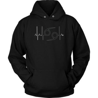 teelaunch T-shirt Unisex Hoodie / Black / S Cancer - Zodiac Arrest Unisex Hoodie