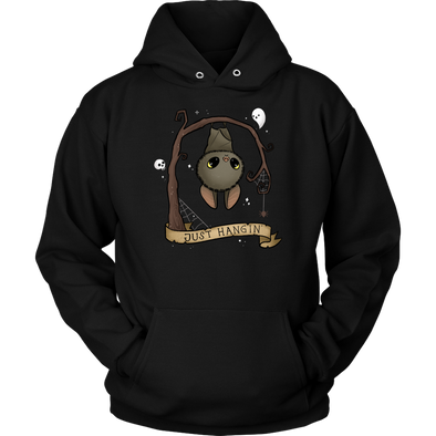 teelaunch T-shirt Unisex Hoodie / Black / S (Etsy) Just Hangin Unisex Hoodie