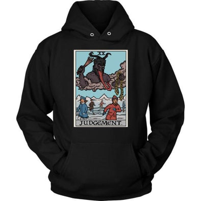 teelaunch T-shirt Unisex Hoodie / Black / S Judgement By Krampus Unisex Hoodie
