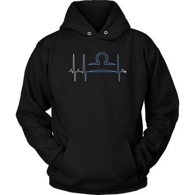 teelaunch T-shirt Unisex Hoodie / Black / S Libra - Zodiac Arrest Unisex Hoodie