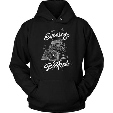 teelaunch T-shirt Unisex Hoodie / Black / S My Evening Is All Booked Unisex Hoodie